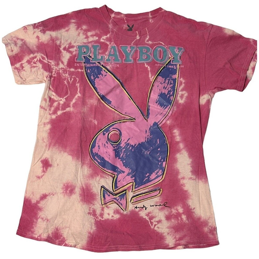 PLAYBOY BUNNY by ANDY WARHOL 2022 T-SHIRT SZ LARGE EUC